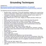 grounding techniques