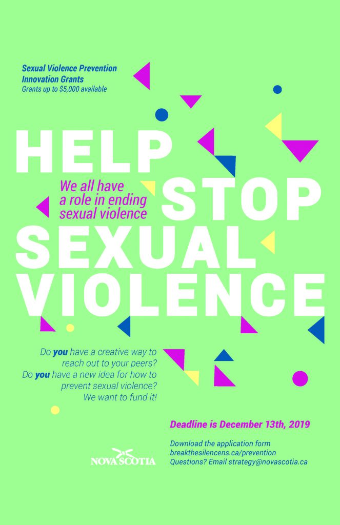 2019 Sexual Violence Prevention Innovation Grant Poster Eng Web Supporting Survivors Of Sexual